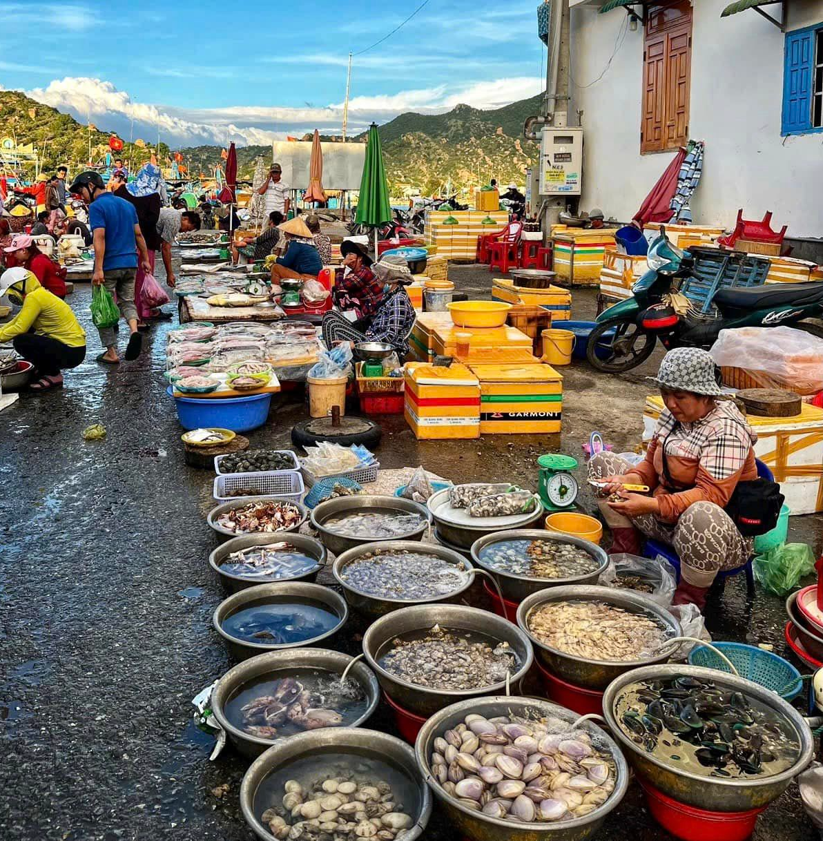 Ninh Thuận có duy nhất khu chợ trăm tuổi, là nơi mua bán phong phú nhất nhưng cần mẹo mới chọn được hải sản ngon rẻ - Ảnh 4.