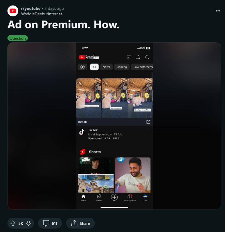 Bức xúc vì dùng Premium nhưng vẫn thấy quảng cáo, YouTube đổ lỗi cho nhà sáng tạo nội dung? - Ảnh 2.