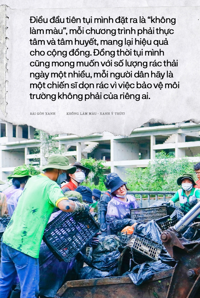 Trưởng nhóm Sài Gòn Xanh nói về hàng trăm tình nguyện viên ngâm mình dưới kênh đen: Tụi mình không làm màu! - Ảnh 7.