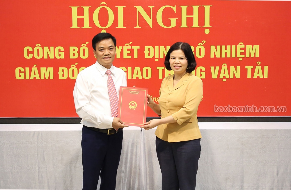 Giám đốc Sở Giao thông Vận tải Bắc Ninh thăng tiến 
