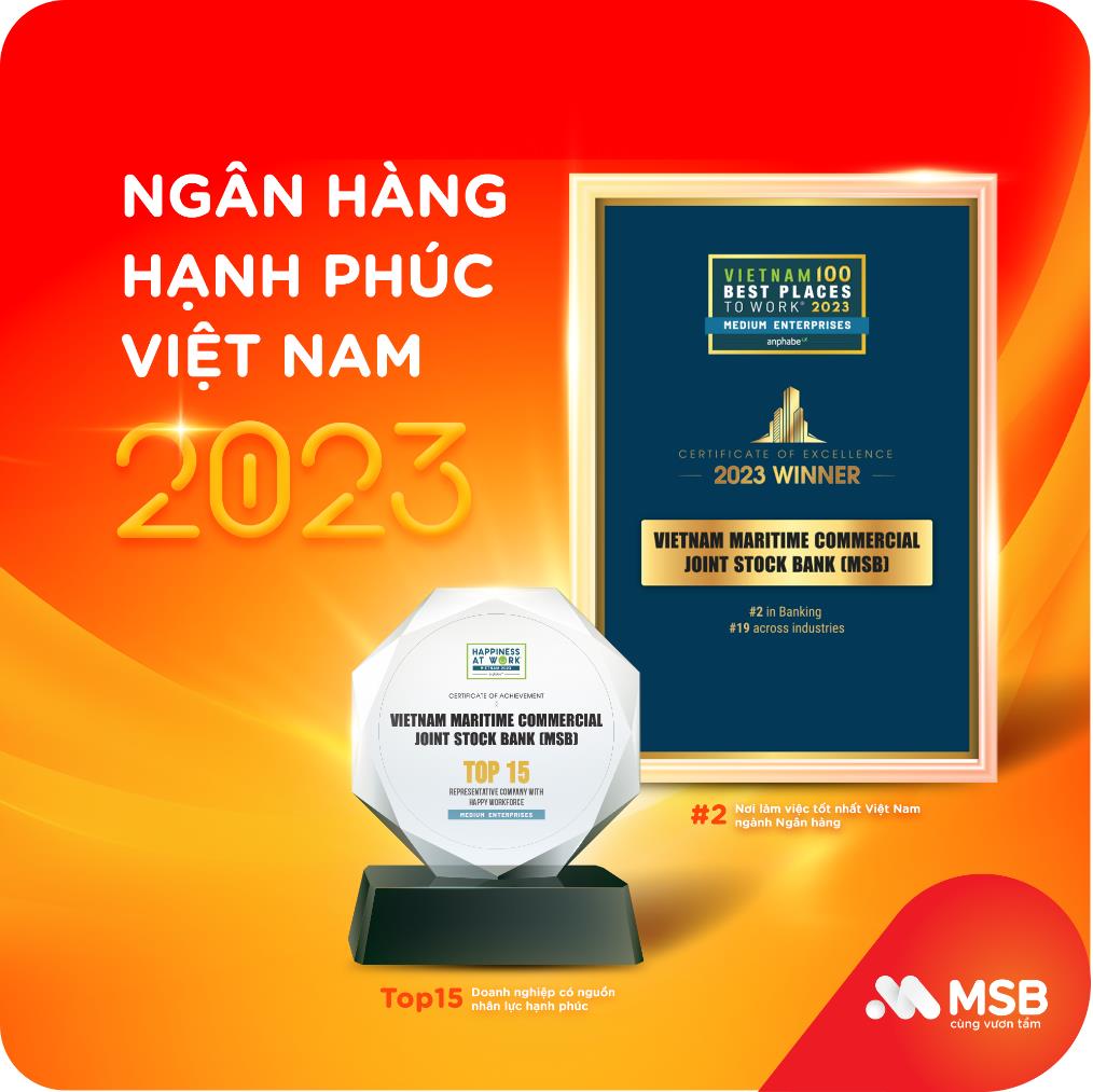 MSB lọt Top 15 Doanh nghiệp tiêu biểu có nguồn nhân lực hạnh phúc - Ảnh 2.