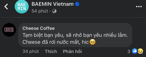 Hàng loạt thương hiệu ăn uống nổi tiếng nói lời chia tay BAEMIN, cư dân mạng cũng ngập tràn trong tiếc nuối - Ảnh 4.