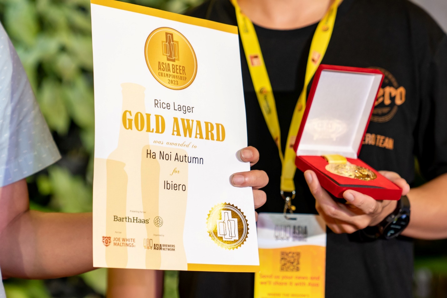 Bia Cốm của iBiero đoạt Giải Vàng tại Brew Asia 2023 - Ảnh 1.