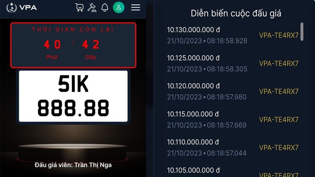 ‘Đại gia’ trúng đấu giá biển số 51K-888.88 đã nộp hơn 15 tỷ đồng - Ảnh 1.