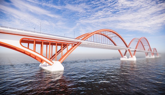 Hà Nội thi tuyển kiến trúc cây cầu gần 8.300 tỷ đồng bắc qua sông Hồng - Ảnh 1.