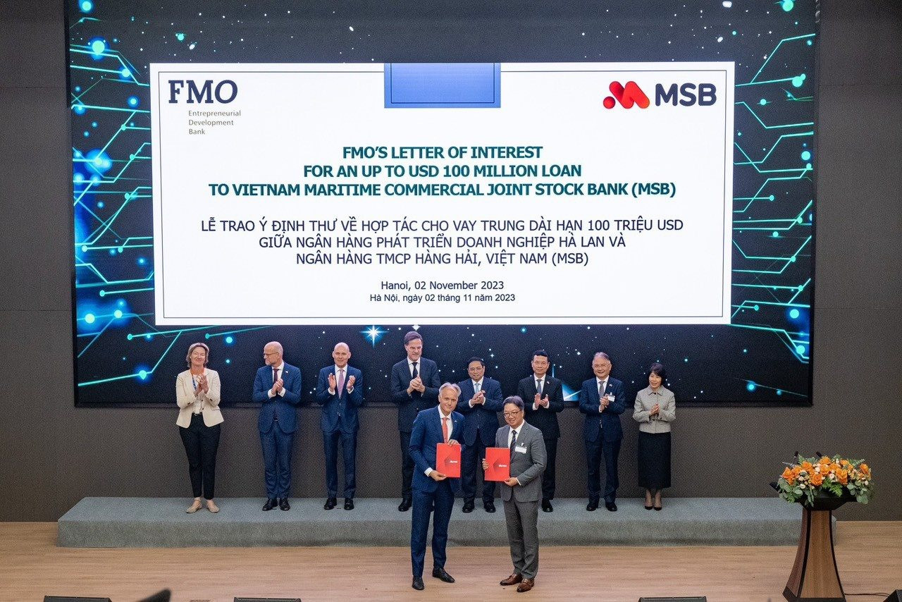 MSB nhận tài trợ 100 triệu USD từ Ngân hàng phát triển doanh nghiệp Hà Lan - Ảnh 1.