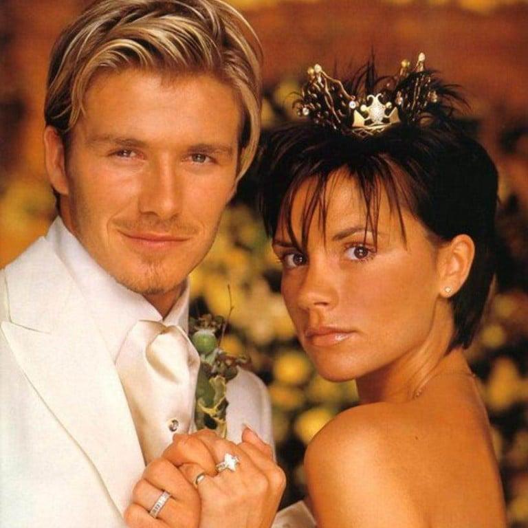 ‏David Beckham và vợ