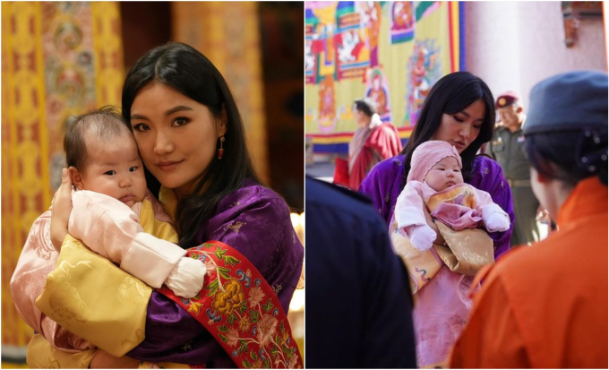 Diện mạo tiểu công chúa Bhutan chính thức được hé lộ sau 3 tháng, lập tức khiến dân mạng &quot;lịm tim&quot; vì quá dễ thương - Ảnh 3.