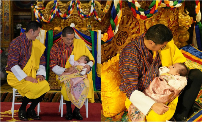 Diện mạo tiểu công chúa Bhutan chính thức được hé lộ sau 3 tháng, lập tức khiến dân mạng &quot;lịm tim&quot; vì quá dễ thương - Ảnh 5.