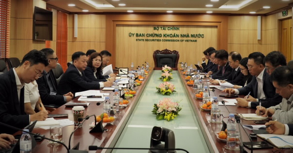 Uỷ ban Chứng khoán Nhà nước làm việc với các tổ chức cung cấp dịch vụ Hàn Quốc - Ảnh 1.