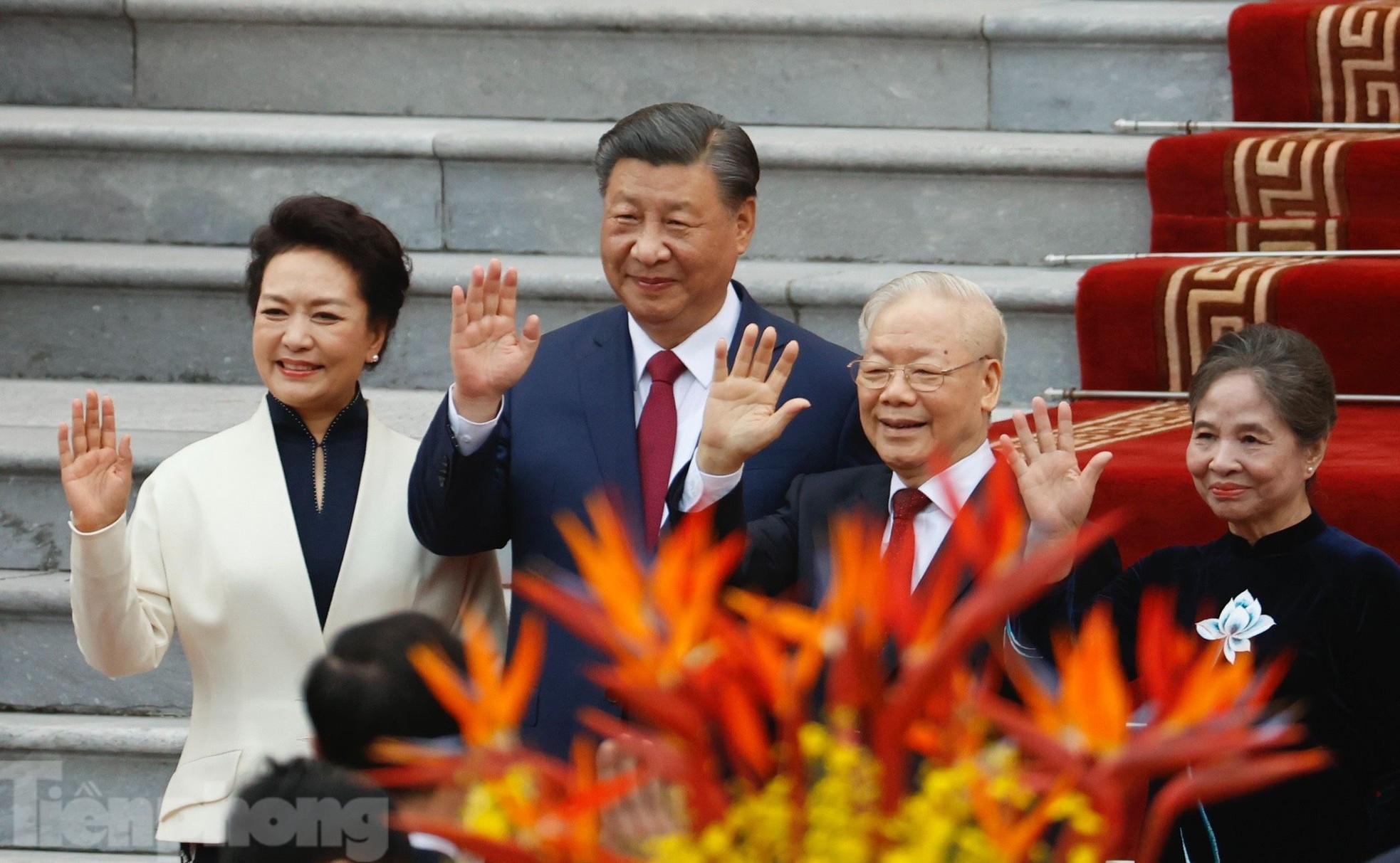 Hình ảnh Tổng Bí thư Nguyễn Phú Trọng chủ trì lễ đón Tổng Bí thư, Chủ tịch Trung Quốc Tập Cận Bình - Ảnh 8.