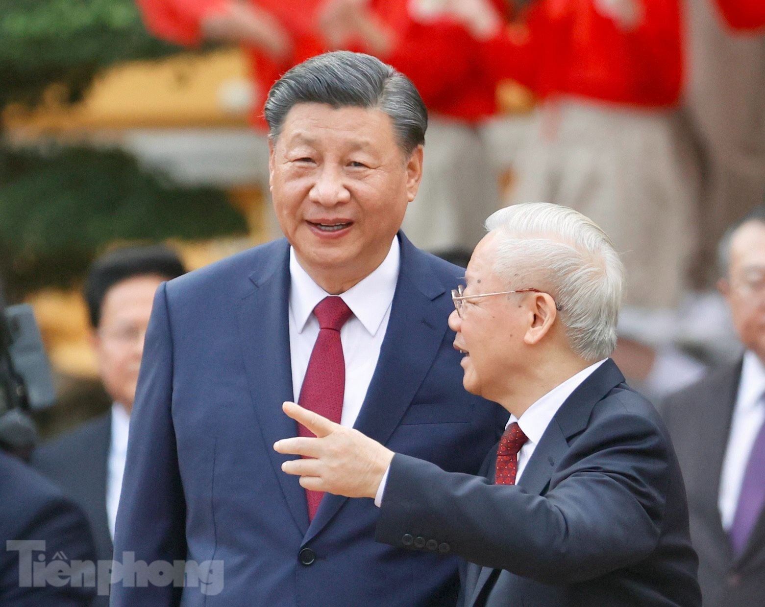 Hình ảnh Tổng Bí thư Nguyễn Phú Trọng chủ trì lễ đón Tổng Bí thư, Chủ tịch Trung Quốc Tập Cận Bình - Ảnh 10.