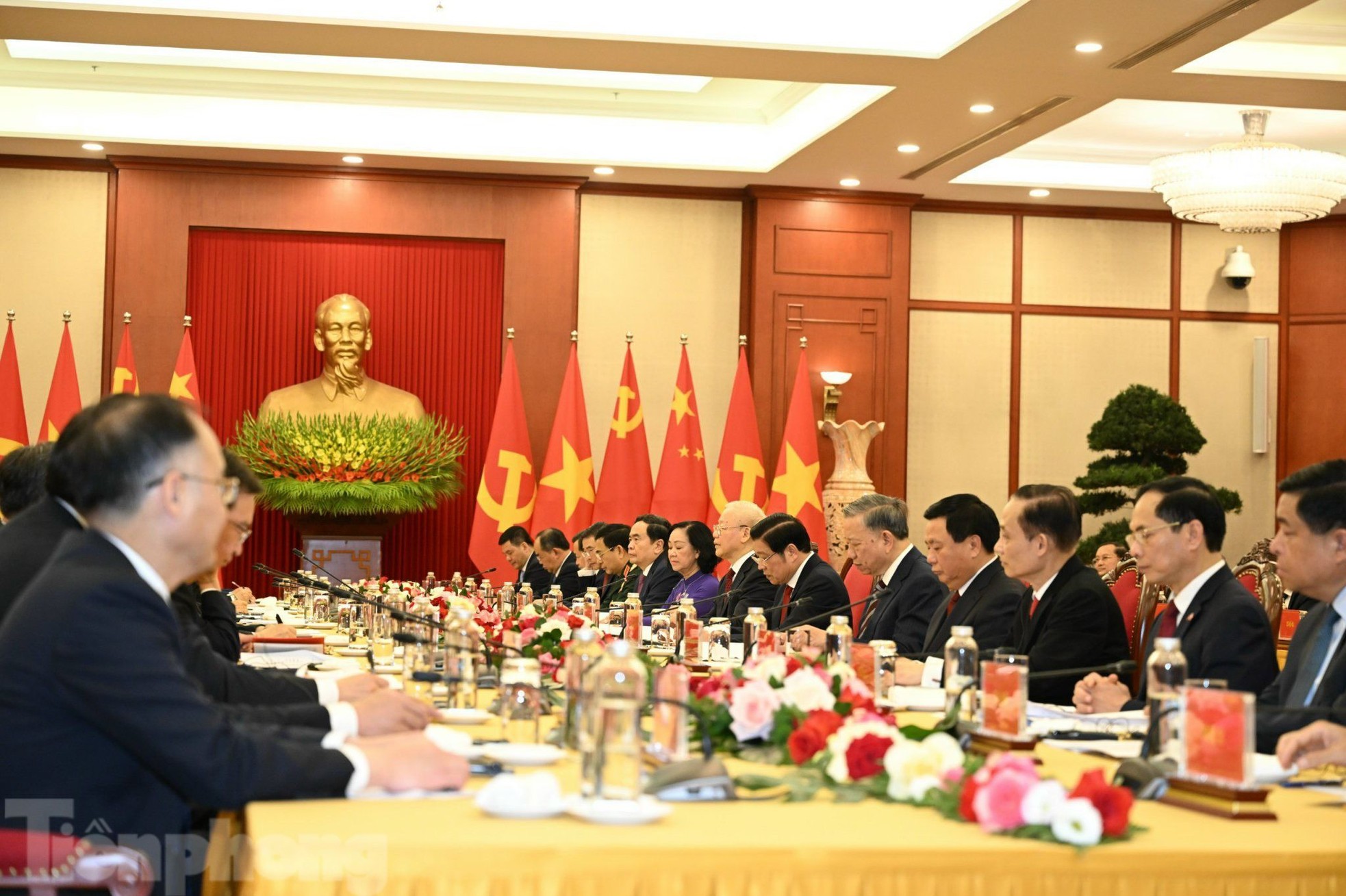 Hình ảnh Tổng Bí thư Nguyễn Phú Trọng chủ trì lễ đón Tổng Bí thư, Chủ tịch Trung Quốc Tập Cận Bình - Ảnh 14.