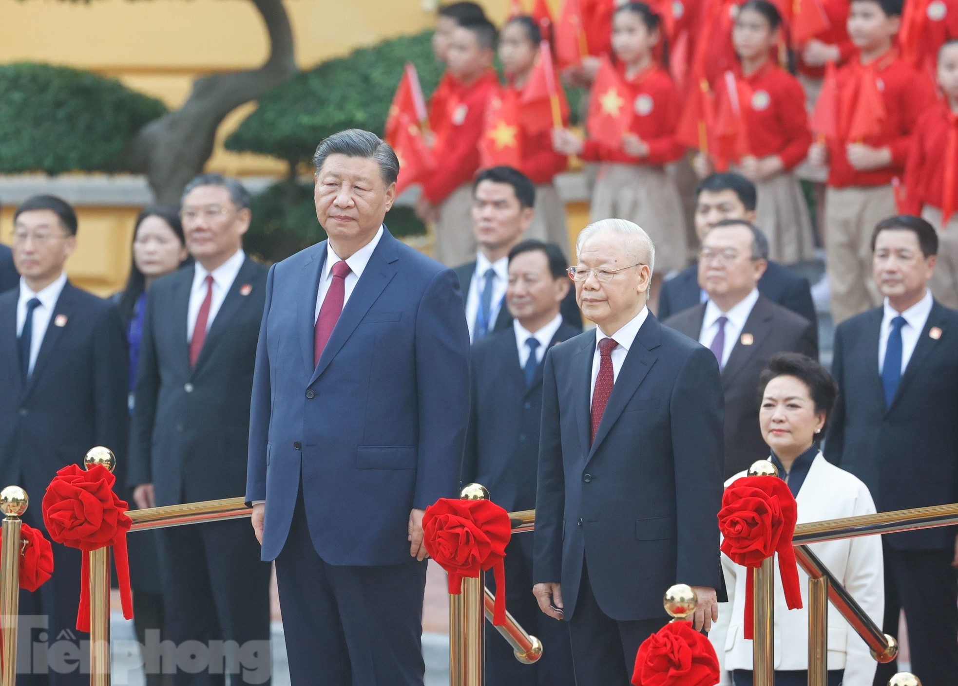 Hình ảnh Tổng Bí thư Nguyễn Phú Trọng chủ trì lễ đón Tổng Bí thư, Chủ tịch Trung Quốc Tập Cận Bình - Ảnh 7.