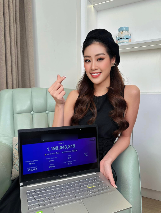 1 Hoa hậu Vbiz chốt đơn doanh thu gần 1,2 tỷ sau 3 tiếng livestream bán hàng, loạt thành tích trước còn bất ngờ hơn - Ảnh 2.