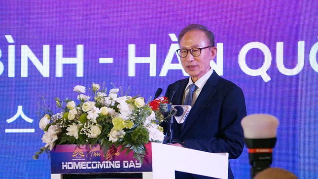 Nguyên Tổng thống Hàn Quốc kêu gọi doanh nghiệp đầu tư vào Thái Bình - Ảnh 3. Nguyên Tổng thống Hàn Quốc kêu gọi doanh nghiệp đầu tư vào Thái Bình - Ảnh 3.