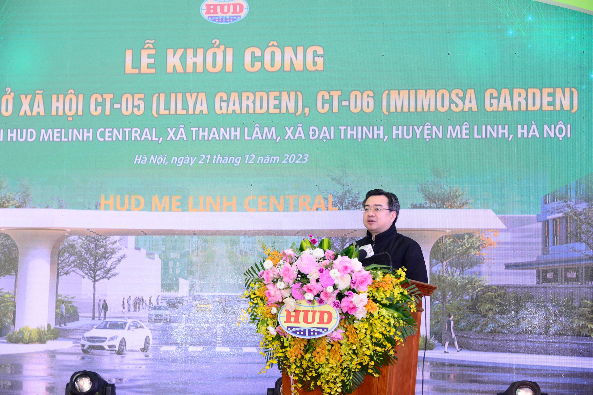 Hà Nội khởi công hai dự án nhà ở xã hội tại huyện Mê Linh - Ảnh 3.