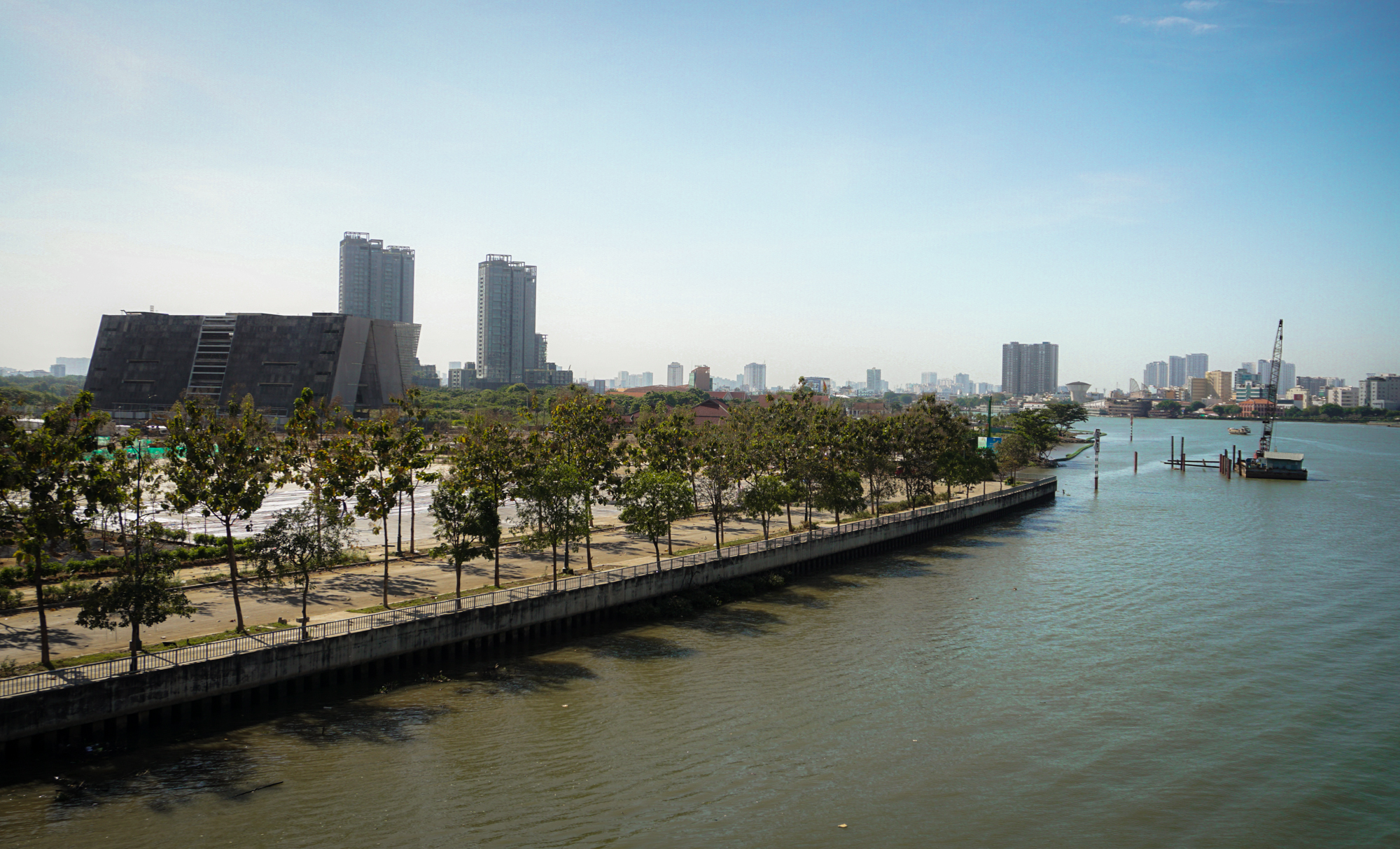 Ngắm công viên ven sông dài 600 m, lớn nhất Thủ Đức trước ngày khánh thành - Ảnh 1.