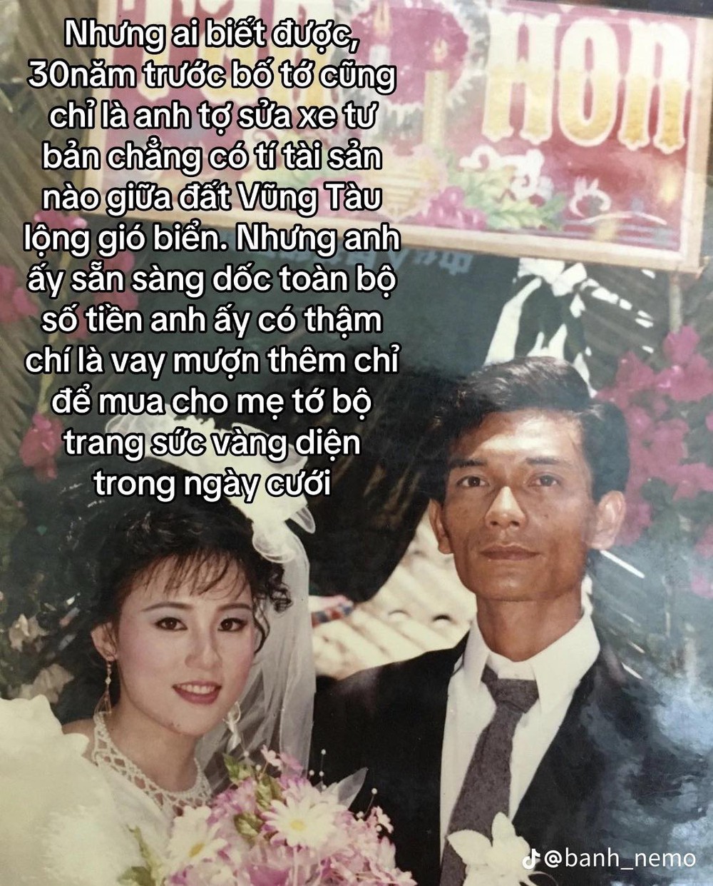 Đám cưới 30 năm trước hút 5 triệu lượt tương tác trên Tiktok, nhan sắc cô dâu khiến tất cả trầm trồ - Ảnh 2.