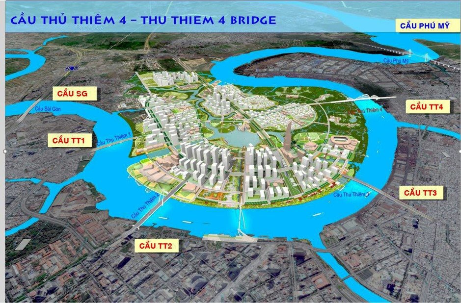 TP HCM: Hơn 3.000 tỷ đồng xây dựng cầu Thủ Thiêm 4 - Ảnh 1.