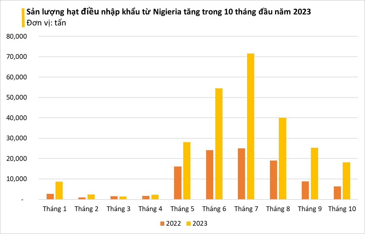 Được báo Nhật gọi là 'vua xuất khẩu', Việt Nam vẫn đổ tiền mua mặt hàng này từ châu Phi: nhập khẩu tăng 3 chữ số, sản lượng 10 tháng vượt cả năm 2022 - Ảnh 2.