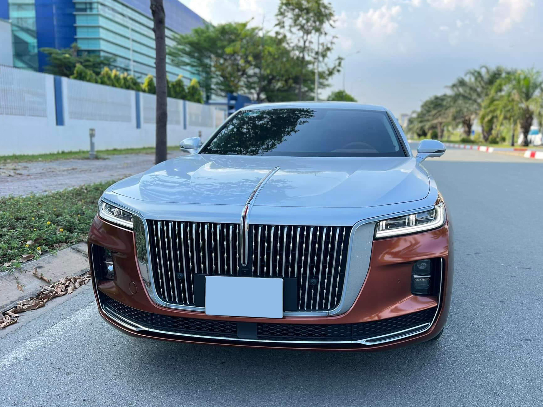 Hongqi H9 'lướt' chào giá hơn 1,6 tỷ: Rẻ hơn xe mới gần 500 triệu, đổi màu kiểu Maybach, được ví như 'Rolls-Royce giá rẻ' - Ảnh 4.