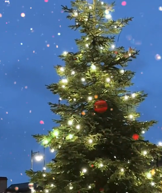 ĐH Oxford "chơi lớn" dựng cây thông Noel ngoài trời cho sinh viên "sống ảo", tiệc Giáng sinh sang chảnh cũng rất là mê- Ảnh 2.