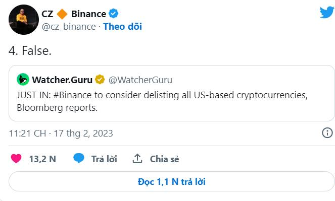 Binance sẽ hủy niêm yết tất cả các dự án tiền điện tử ở Mỹ? - Ảnh 1.