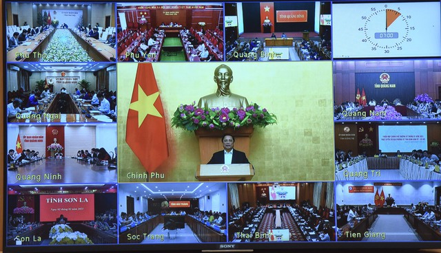 Thủ tướng Phạm Minh Chính chủ trì phiên họp Chính phủ thường kỳ với các địa phương - Ảnh 1. Thủ tướng Phạm Minh Chính chủ trì phiên họp Chính phủ thường kỳ với các địa phương - Ảnh 1.