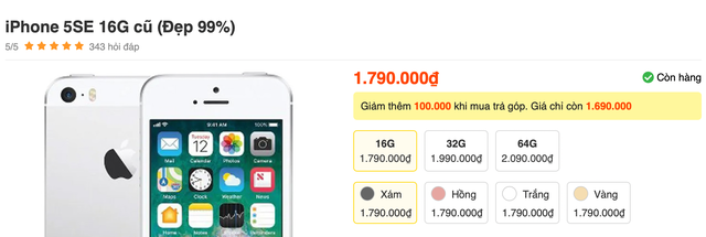 Mẫu iPhone này hoàn hảo để làm máy phụ, giá chỉ hơn 1 triệu đồng - Ảnh 1.