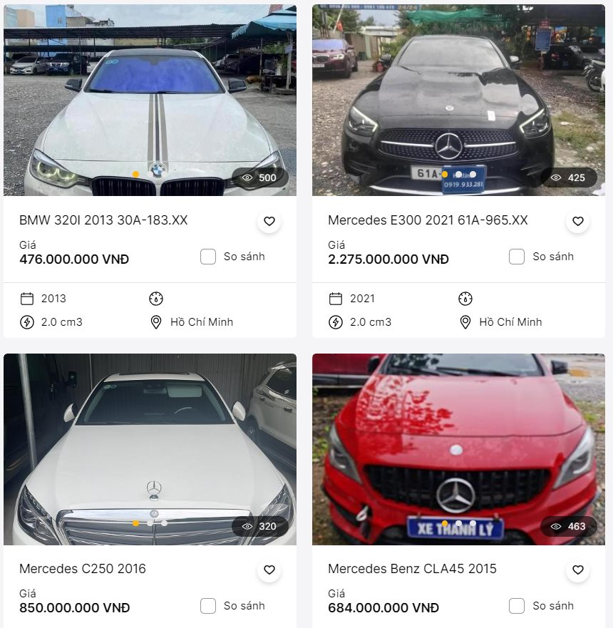 Ngân hàng rao bán hàng loạt xe sang BMW, Mercedes... giá từ 200 triệu đồng - Ảnh 2.