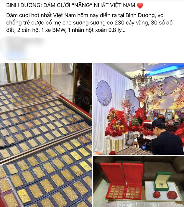 Màn trao quà cưới không nhượng bộ: Mẹ chú rể trao 200 cây vàng thì bố cô dâu đáp lễ bằng 30 cuốn sổ đỏ và nhiều món đồ giá trị - Ảnh 1.