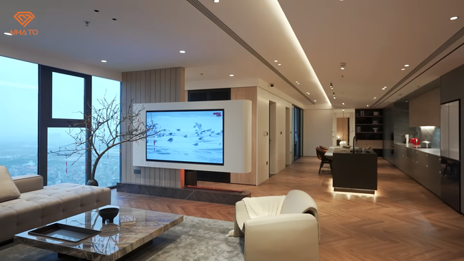 Đột nhập căn hộ đập thông rộng gần 250 m2, phòng ngủ của giúp việc xịn xò đến mức BLV Tạ Biên Cương cũng muốn ứng tuyển - Ảnh 14.