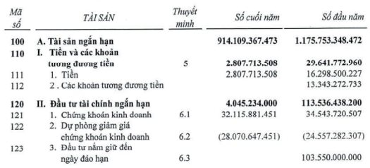 Một công ty bất động sản chỉ còn vỏn vẹn 3 tỷ tiền mặt và tiền gửi - Ảnh 2.