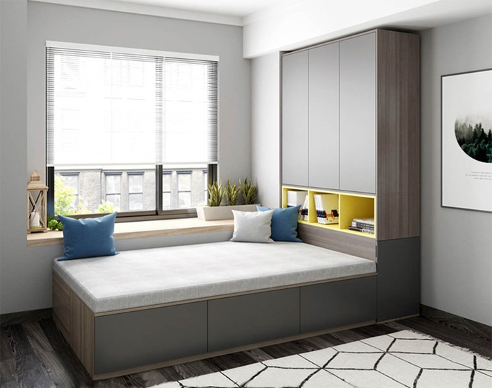 Thiết kế nội thất nhà ống diện tích 21m² với 3 phòng ngủ thoáng mát - Ảnh 9.