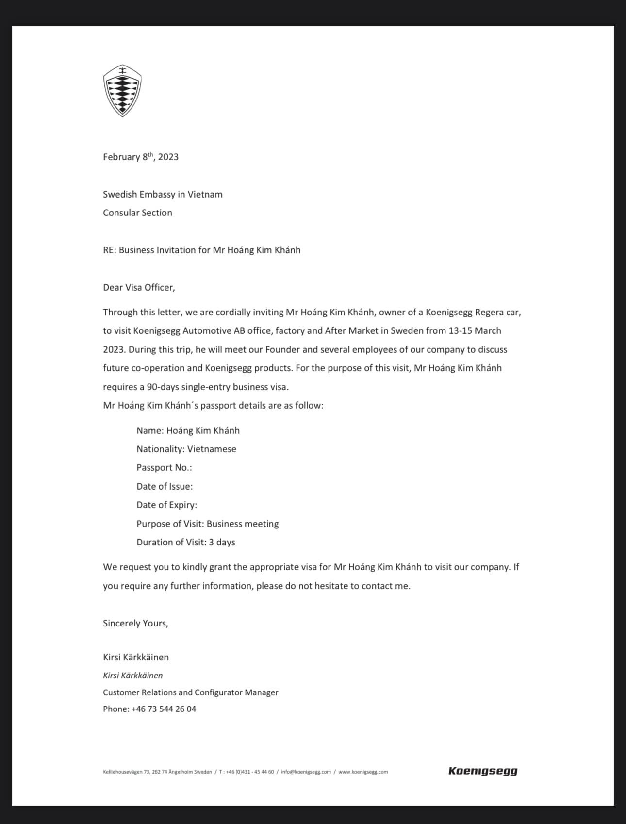 Vừa đưa Koenigsegg Regera sang Thuỵ Điển bảo dưỡng, đại gia Hoàng Kim Khánh được mời sang tận nhà máy giao lưu với chủ hãng xe - Ảnh 2.