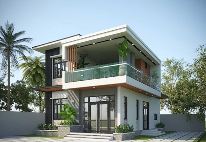 Những mẫu nhà 2 tầng đẹp ở nông thôn không thể rời mắt - Ảnh 3.