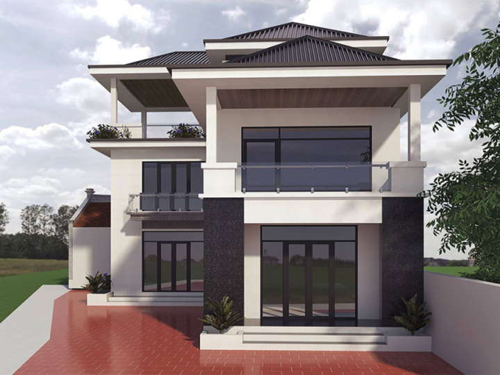 Những mẫu nhà 2 tầng đẹp ở nông thôn không thể rời mắt - Ảnh 1.