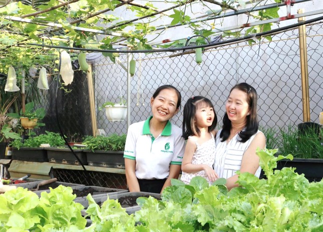 Vườn rau trái trĩu quả trên mái nhà giúp bà chủ 8x xả stress, lại có thu nhập khá - Ảnh 6. Vườn rau trái trĩu quả trên mái nhà giúp bà chủ 8x xả stress, lại có thu nhập khá - Ảnh 6.