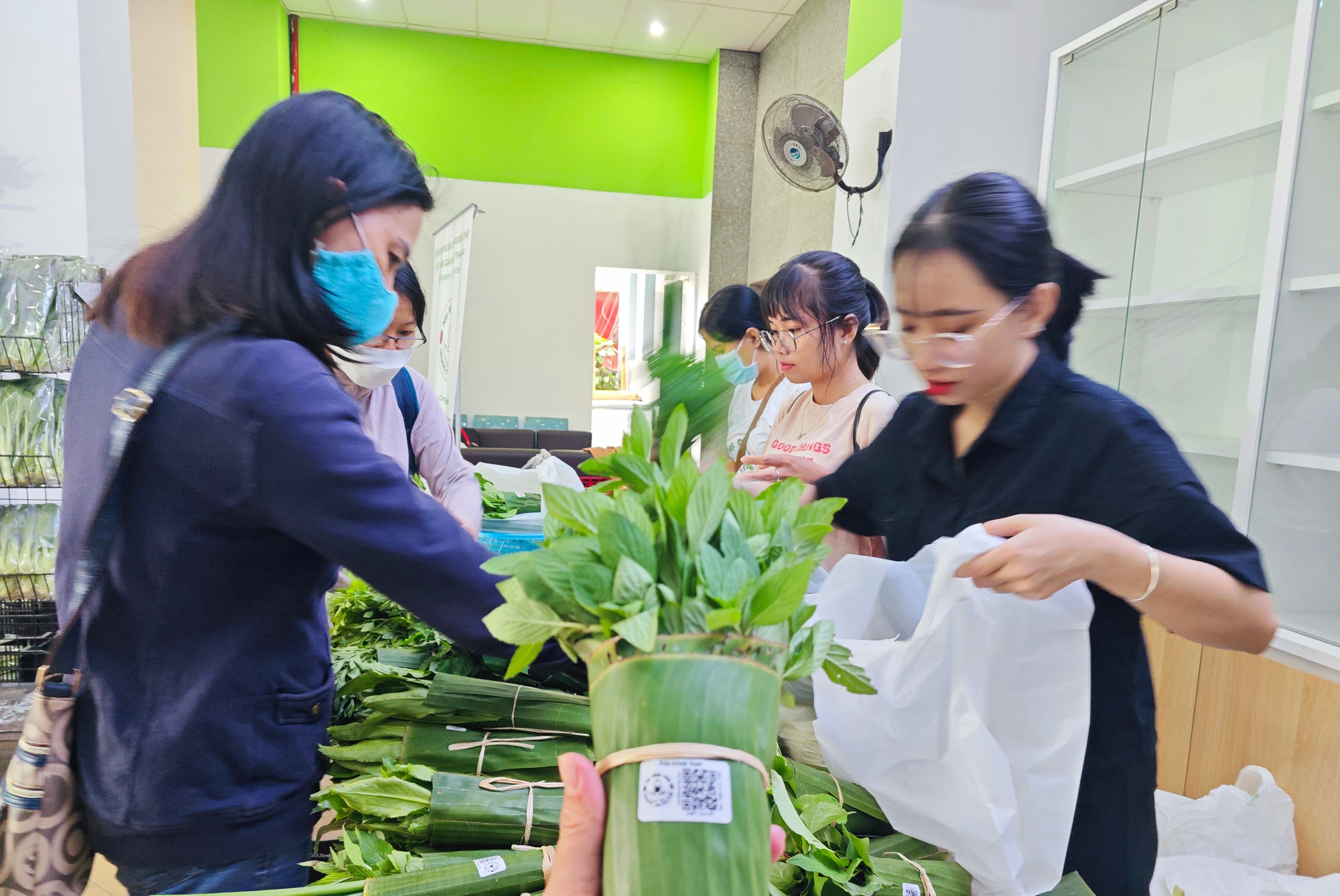 Nông dân chở rau hữu cơ từ Đồng Tháp lên TP HCM bán chỉ 5.000 đồng/bó - Ảnh 2.