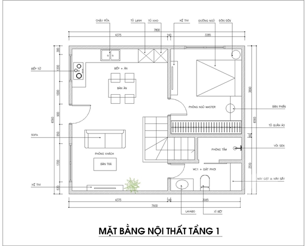  Thiết kế nhà tập thể 50m² ấn tượng với gam màu đen và gỗ - Ảnh 1.