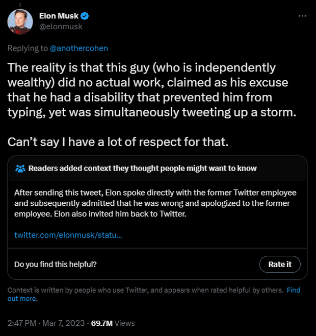 Elon Musk công khai chỉ trích cựu nhân viên của Twitter, nhưng rồi phải xin lỗi và tuyển lại người ta - Ảnh 13.