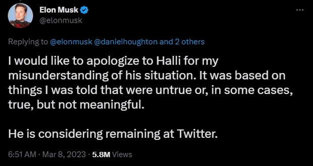 Elon Musk công khai chỉ trích cựu nhân viên của Twitter, nhưng rồi phải xin lỗi và tuyển lại người ta - Ảnh 26.