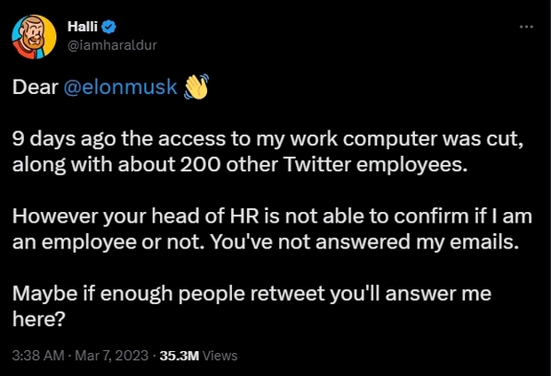 Elon Musk công khai chỉ trích cựu nhân viên của Twitter, nhưng rồi phải xin lỗi và tuyển lại người ta - Ảnh 1.