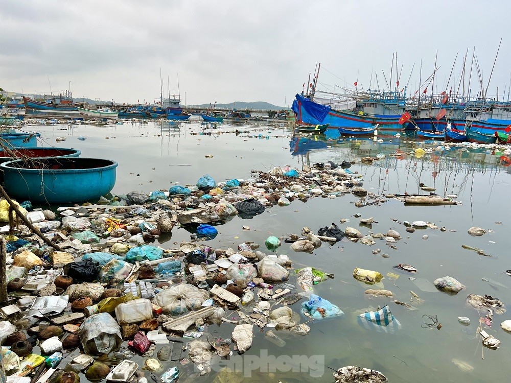 Xác tàu, rác thải ‘bủa vây’ cảng cá Sa Huỳnh - Ảnh 2.