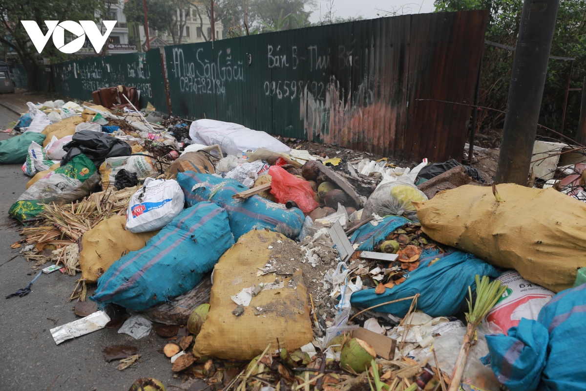 Rác thải vứt la liệt, bốc mùi hôi thối gần khu đông dân cư ở Hoàng Liệt - Ảnh 11.