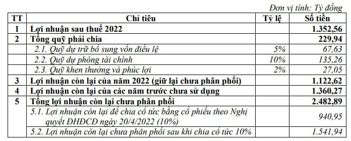 Một ngân hàng chuẩn bị trả cổ tức, dự kiến lợi nhuận năm 2023 tăng 68% - Ảnh 1.