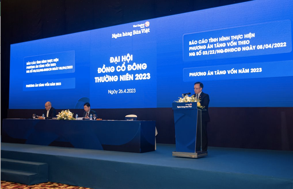 ĐHCĐ Ngân hàng Bản Việt: Mục tiêu lợi nhuận tăng 10% trong năm nay, đổi tên viết tắt thành BVBank - Ảnh 1.