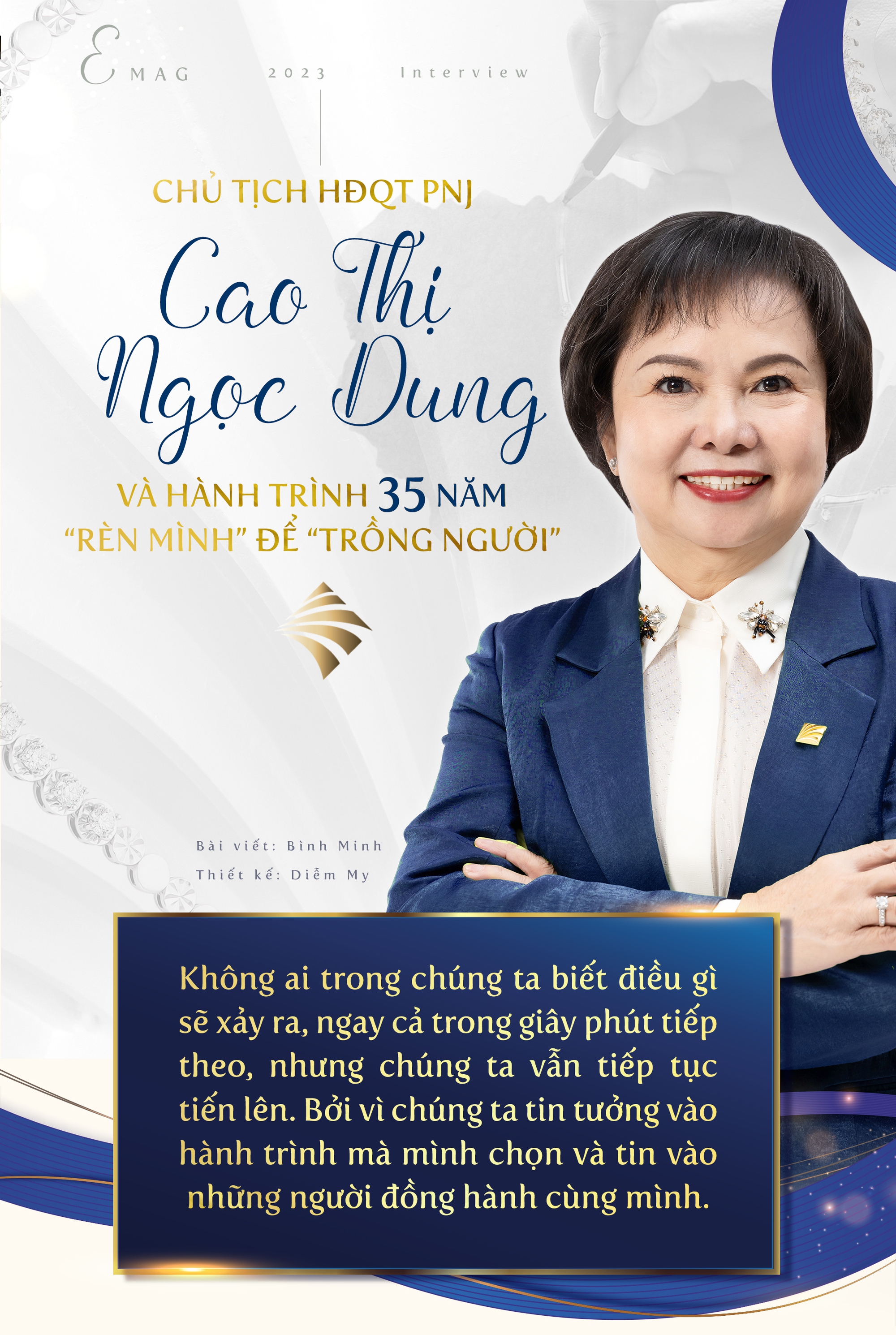 Ch Tch HQT PNJ Cao Th Ngc Dung v hnh trnh 35 nm rn mnh   trng ngi