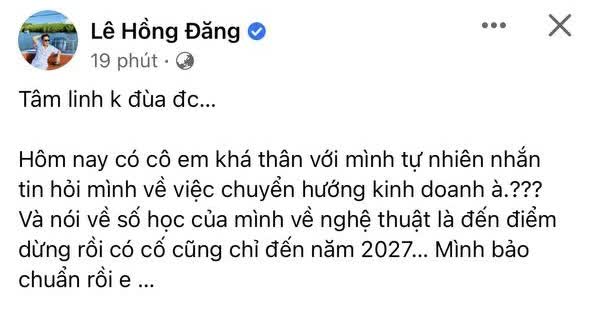 Sau vụ ồn ào ở nước ngoài, diễn viên Hồng Đăng bất ngờ ẩn ý chuyện giải nghệ - Ảnh 2.